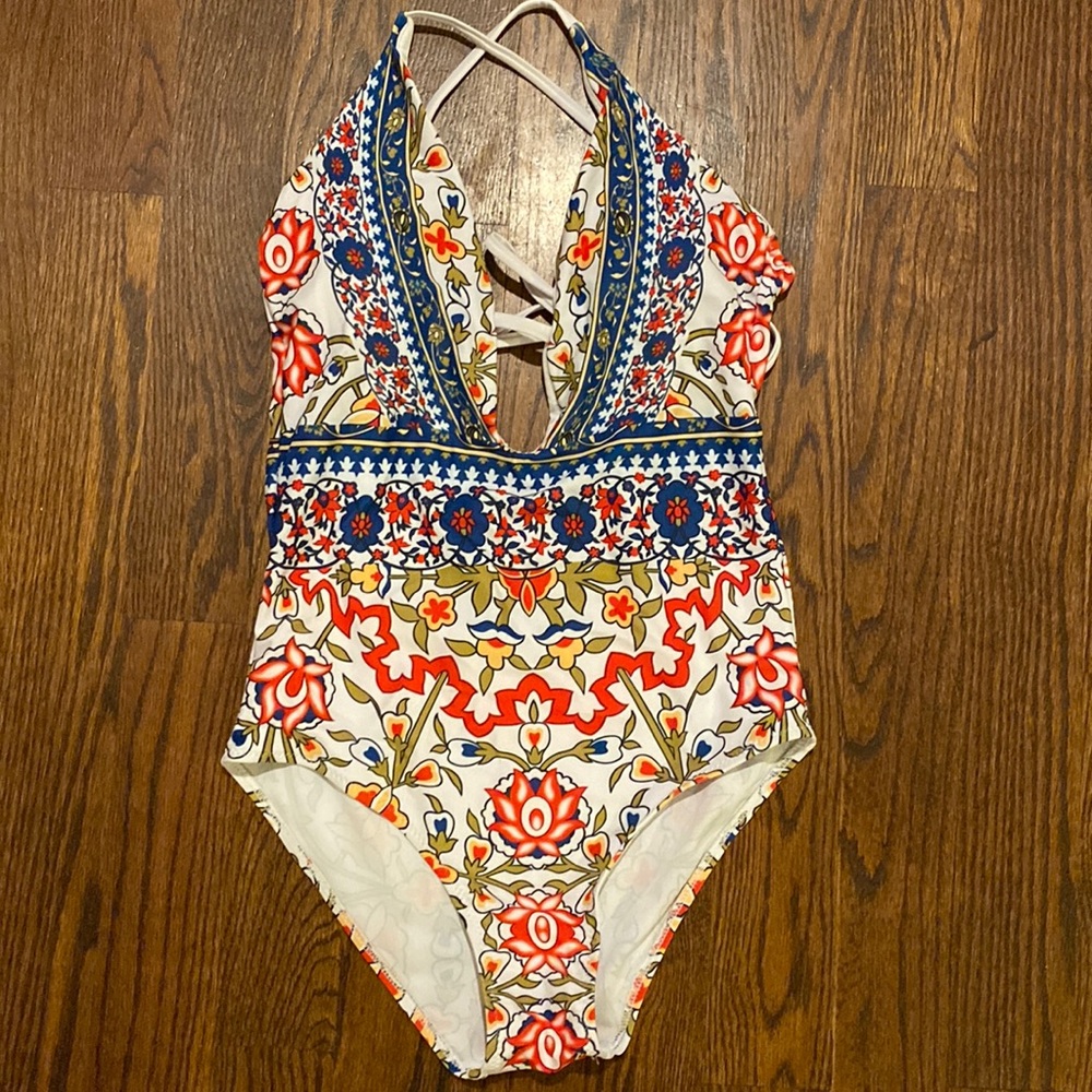 One piece bathing suit